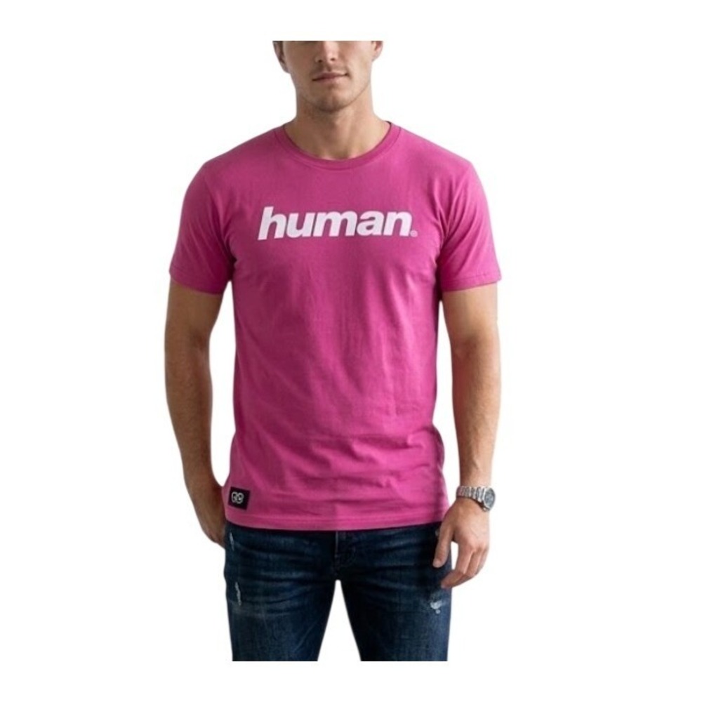 Queer Eye HUMAN Graphic Tee Pink White Pride Ready Crewneck Short Sleeve XS